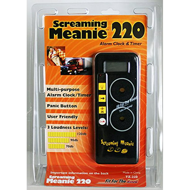 Screaming Meanie Timer and Alarm Clock with 120 dB Alarm assorted colors